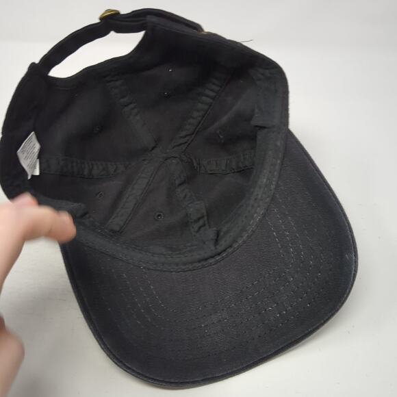 Unbranded Slideback Baseball Cap Black One Size Blank Outdoor Casual - Picture 7 of 9